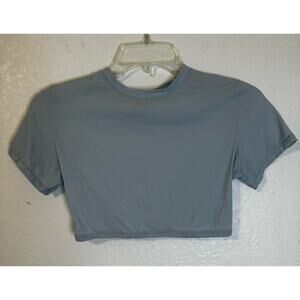 SKIMS Women Cropped Top Size Medium Blue